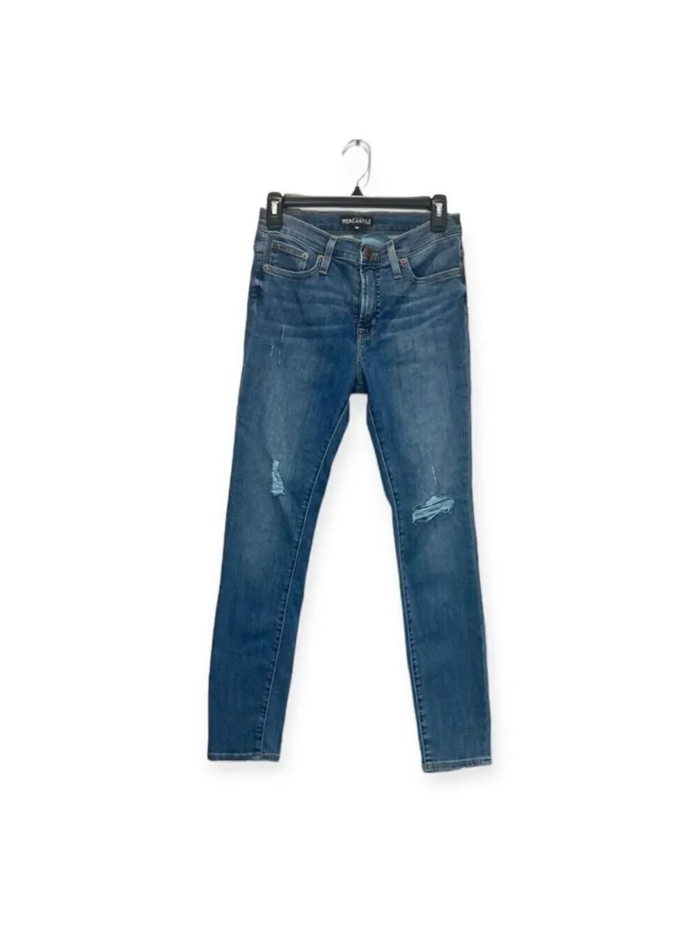 J.CREW MERCANTILE High Rise Distressed Skinny Jeans Size 28 NWT